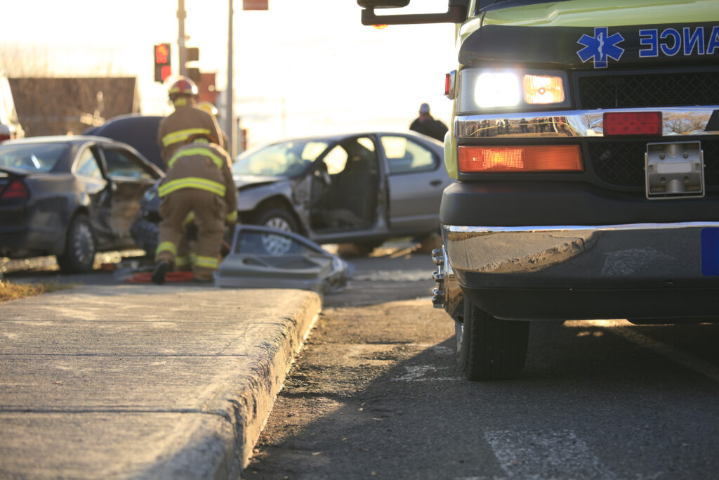 What happens if the other driver blames road conditions for the accident in Alexandria