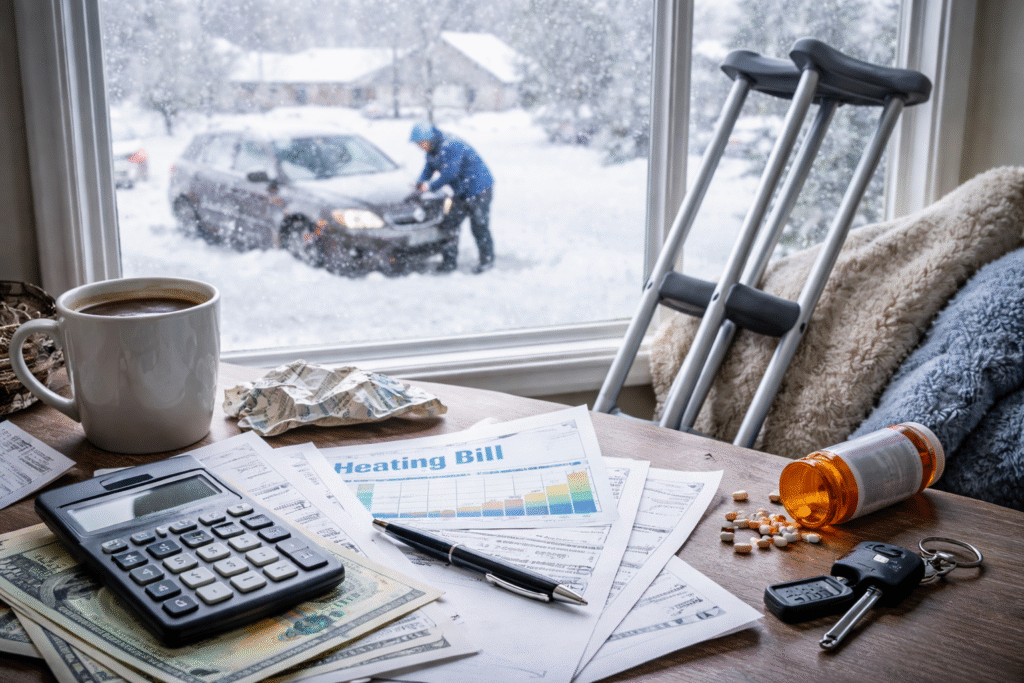 Heating Bills, Snowstorms, and Missed Work: Claiming Winter-Related Losses After an Injury