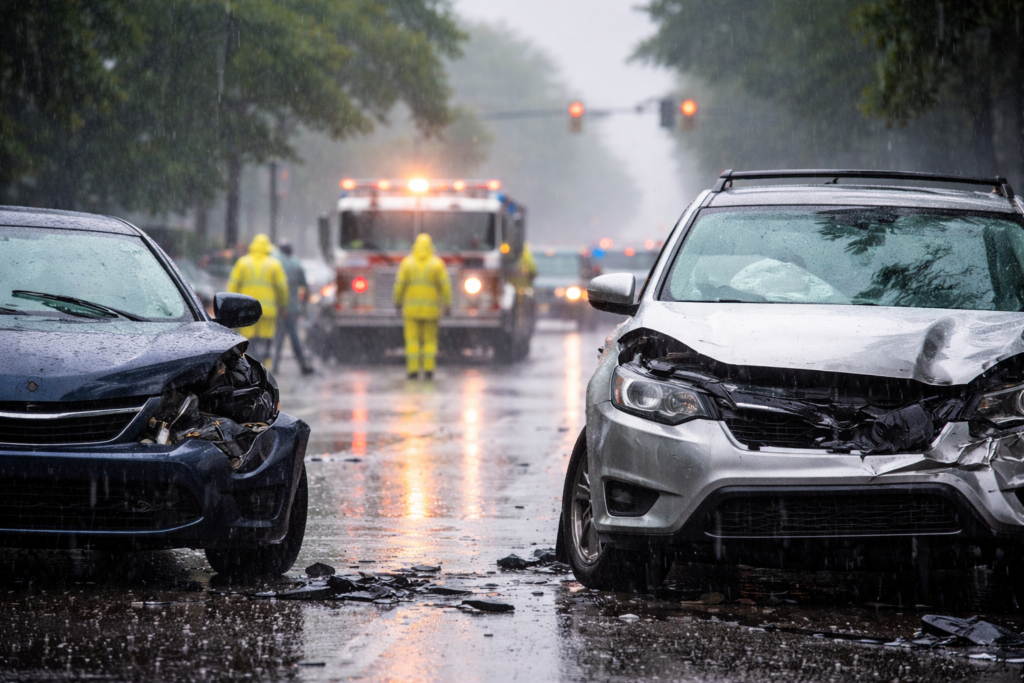 April Showers and Car Accidents in Virginia: When Wet Roads Change Liability